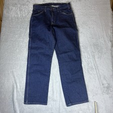 Dickies Dark Blue Carpenter Jeans Heavy Denim Mens 32x32 Fits 32x32 