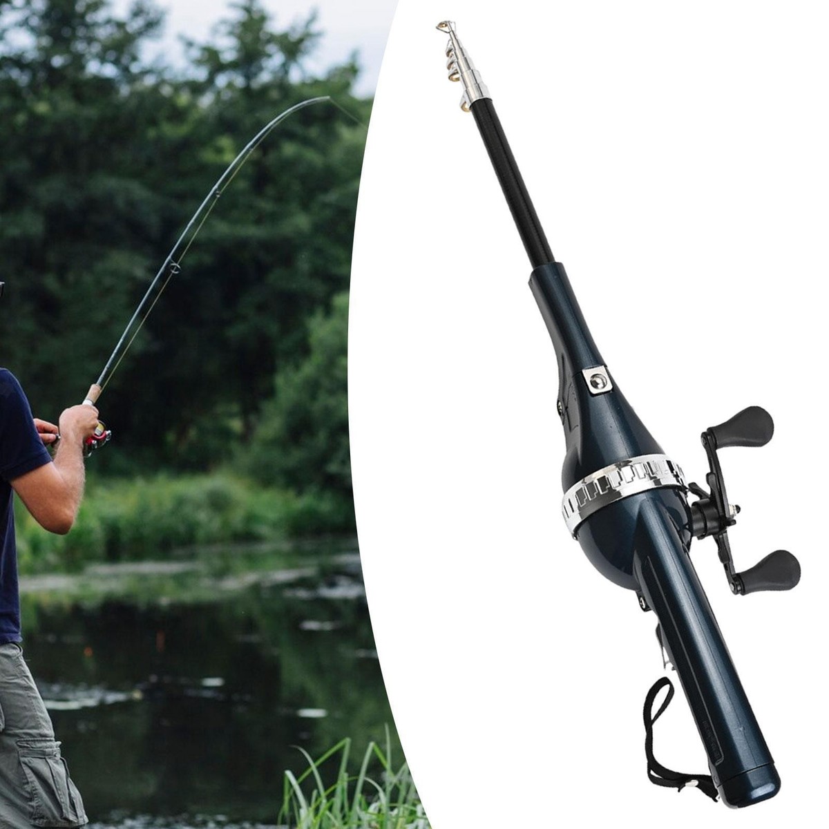 Fishing Rod and Reel Combos Folded Fishing Rod for Carp UK