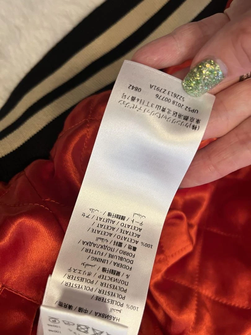 Gucci Giubbotto Bomber Reversibile Rosso Cachi Taglia 44 Usatoo