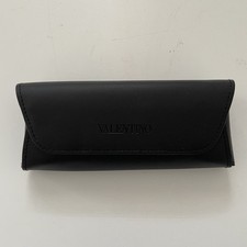 Valentino Eyeglass Case Black Red Magnetic Flap Sunglasses Storage Case