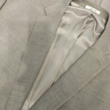 Ralph Lauren Men's Blazer Big  Tall Size 54R Silk Wool Gray Plaid Luxury