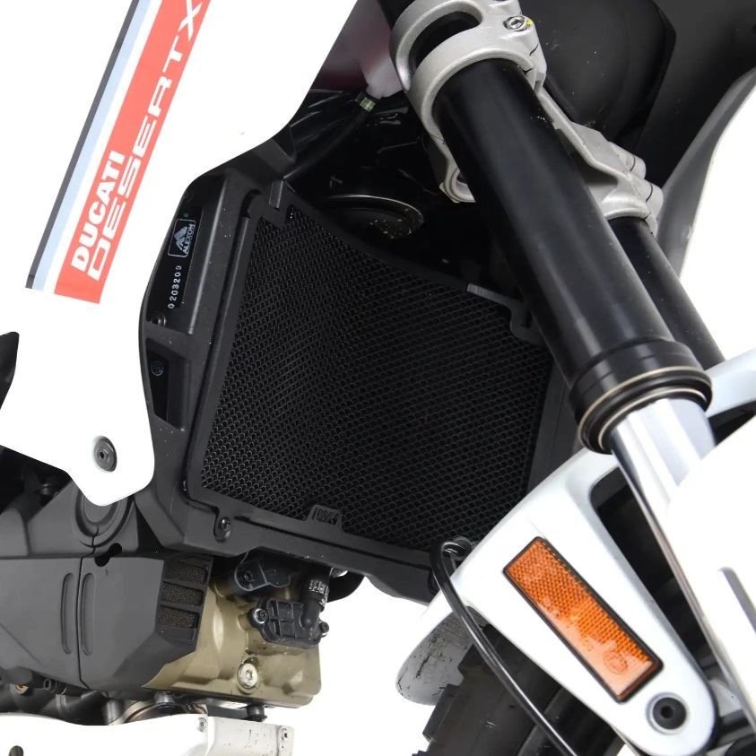 R&G Radiator Guard Black Ducati DesertX 2022