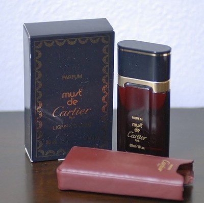 Vintage * MUST DE CARTIER * Ligne Voyage * splash PURE PARFUM 30 ml 1 oz LARGE