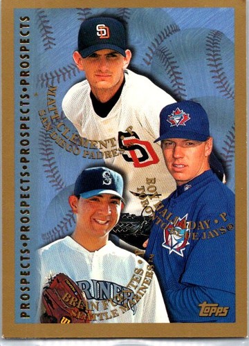 Brian Fuentes / Matt Clement / Roy Halladay [Diamondbacks Inaugural] #264 1998 Topps card