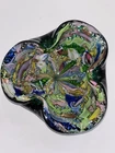 GORGEOUS TUTTI FRUTTI DESIGN MURANO GLASS ASHTRAY • CIRCA 1960’s