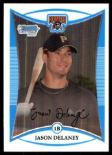 Jason Delaney 2008 Bowman Chrome #BCP175 Pirates MLB READ FREE SHIP AutographDen