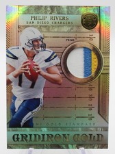 2011 Panini Gridiron Gold Philip Rivers 8 03/25 Patch