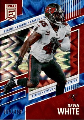 2022 Donruss Elite #36 Devin White Status Explosion #/499 Tampa Bay Buccaneers