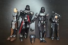 LEGO Star Wars Buildable Figures Lot - Darth Vader & Rey - Mixed Parts As Is