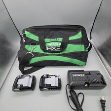 Metabo HPT BSL 1815 18V LOT 2  Batteries, Tool Bag And Charger Bundle (No Tool)