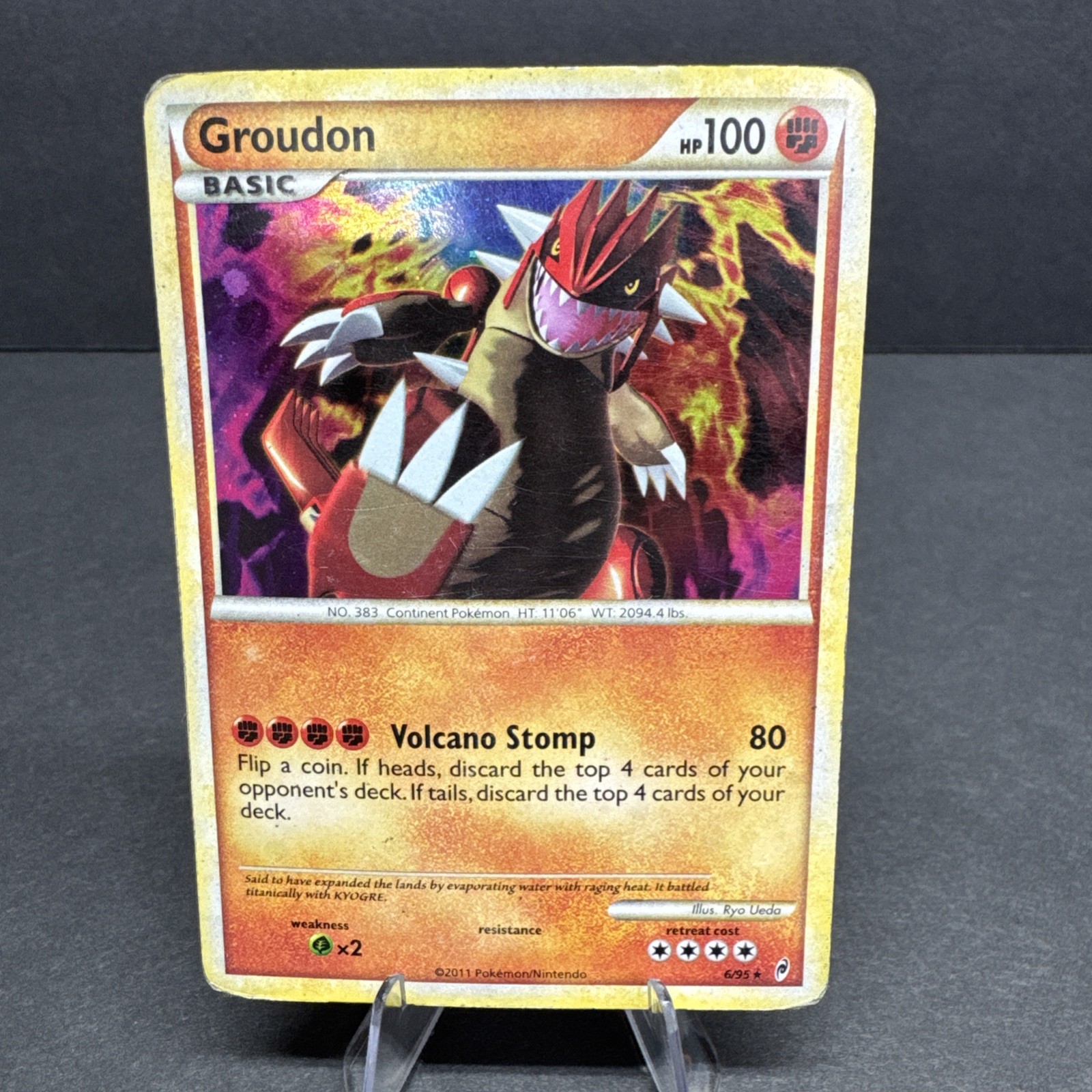 Pokemon Groudon Call of Legends 6/95 - 2011 Trading Card - Ungraded HP