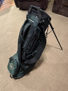 Bolsa de pie de golf Hudson Sutler Looper verde correa doble de 4 vías
