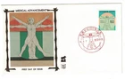 1979 FDC JAPAN MEDICAL ADVANCEMENT ZASO SILK CACHET SPECIAL CANCEL NICE