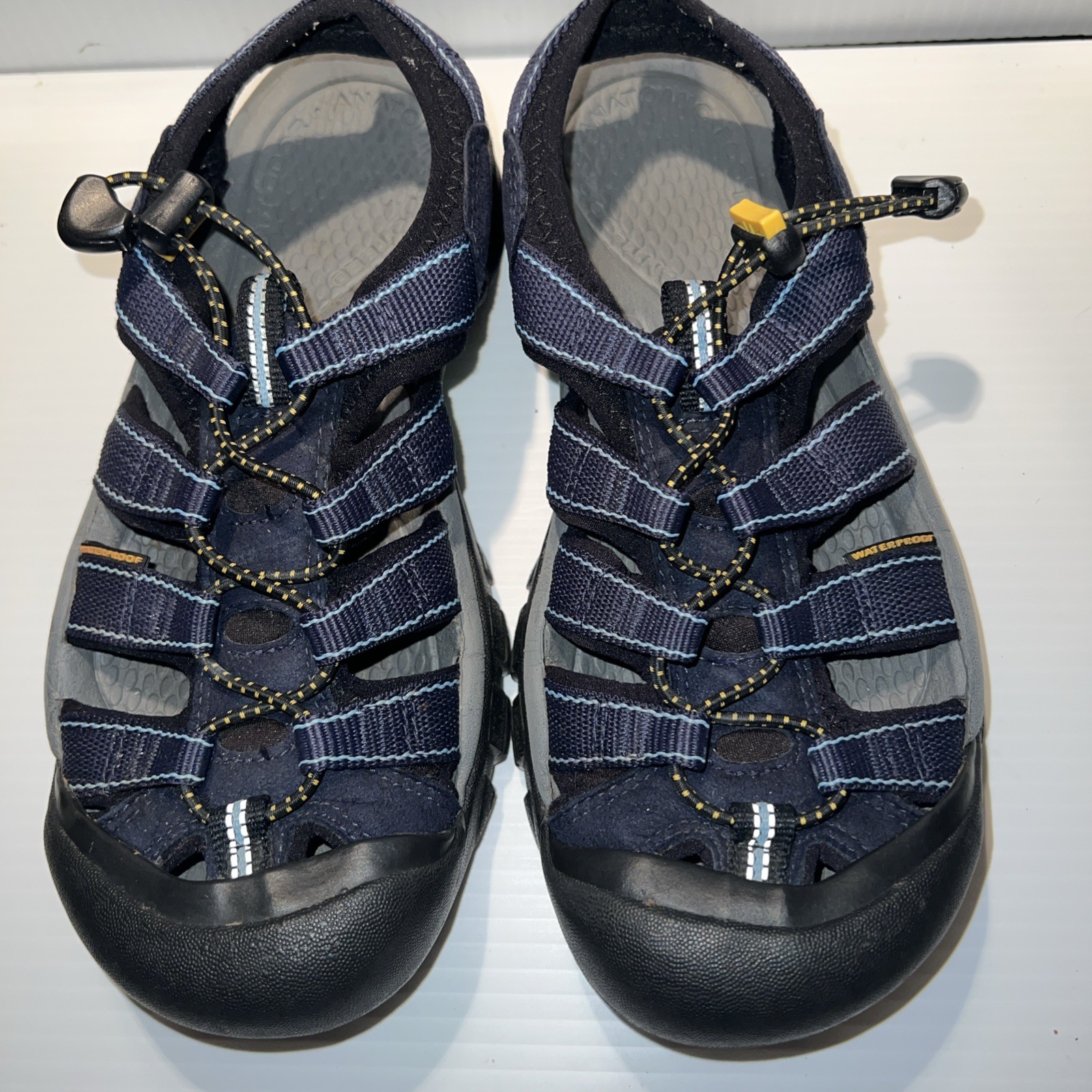 Sandali sportivi unisex Keen outdoor escursionismo spettacolo blu giallo misure in foto