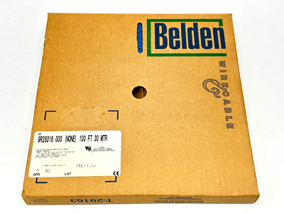 Belden 9R28016 000100 Flat Rainbow Cable 9R280XX Series #28-16c PVC 100ft
