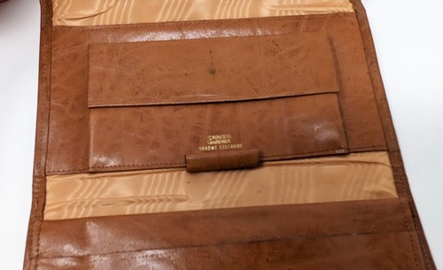 Vintage Princess Gardner Wallet Brown Leather Shadwe Steerhide Checkbook - Picture 9 of 12