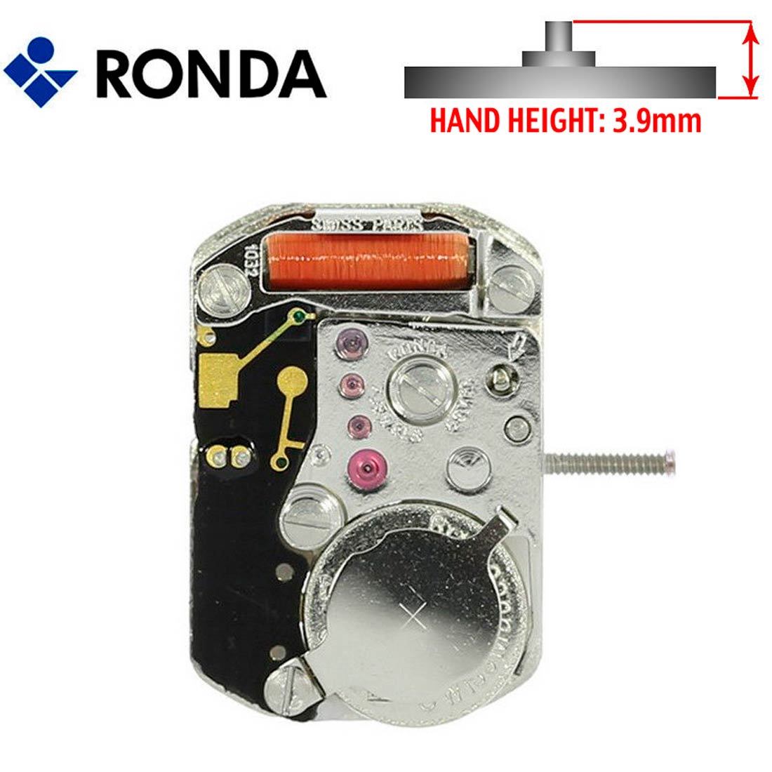 Harley Ronda 1032 Quartz Watch Movement, 2 Hands (Swiss Parts or Swiss