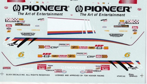Slixx Decal #THFC-93 PIONEER DAYTONA Funny Car