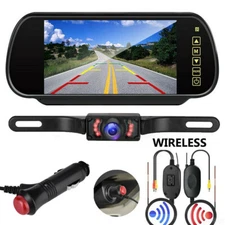 Truck camper pickup wireless rear view reverse backup camera+7 "car LCD display