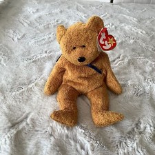 Ty beanie babies fuzz the bear retired original 1999