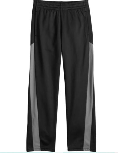 TEK GEAR Tricot Pants Joggers Boys pockets Sz MED (10-12) Mineral Black NEW - Picture 1 of 2