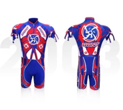 Bont Inline Speed Skate Skinsuit Team International Blue/Red Xl