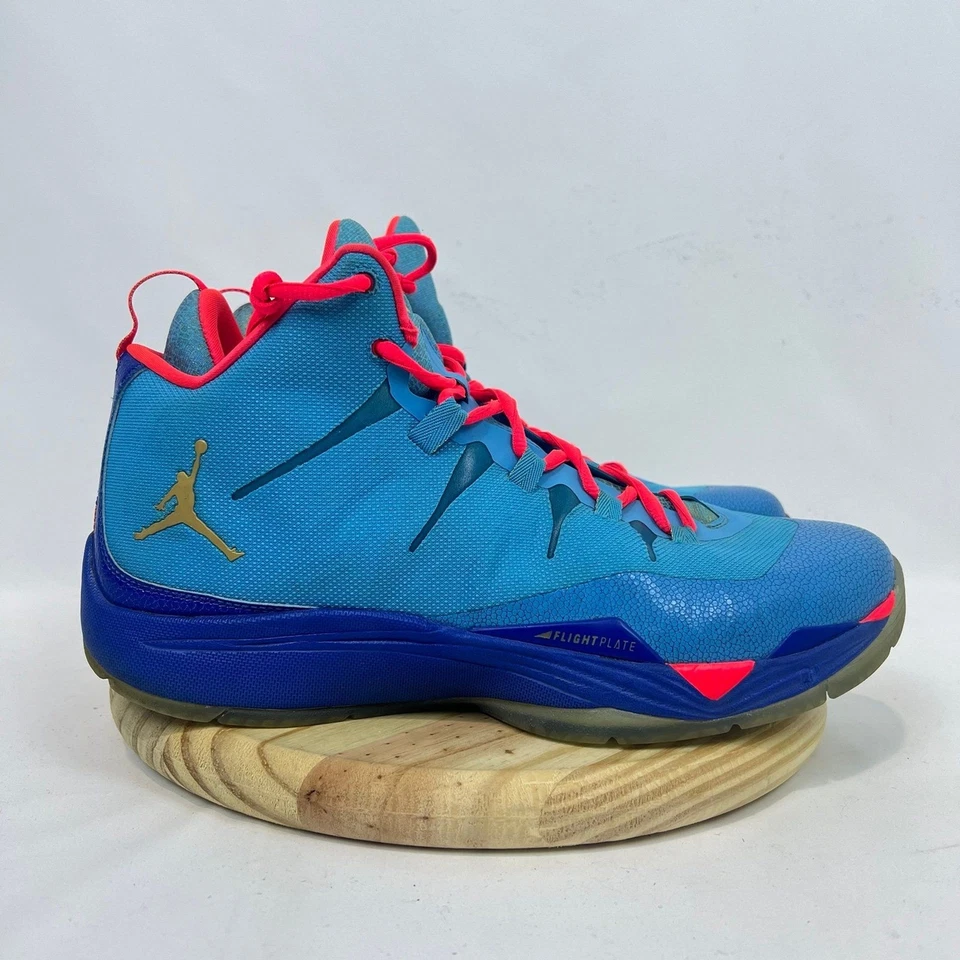 Nike Jordan Para Hombres 11.5 Super.Fly 2 All Star Polvo Oscuro Azul Infrarrojo 656326-423 Foto 3 de 4