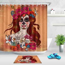Ghost Painting Waterproof Bath Polyester Shower Curtain Liner Water Resistant
