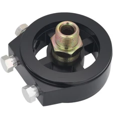 M20/1.5" INCH ENGINE OIL FILTER SANDWICH PLATE ADAPTER 1/8 NPT TEMP SENSOR PORTS