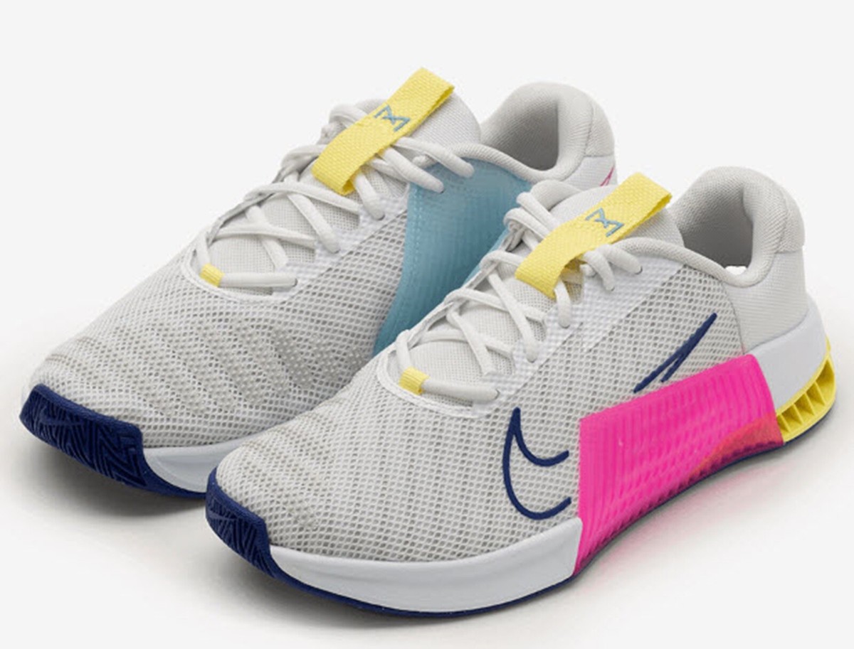 Nike Metcon 9‎ Shoes Mens Size 6 White Pink Blue Training CrossFit DZ2617-102 Nike Metcon 9 Mens 12.5 Shoes White PInk DZ2617-102 Crossfit  main image 2