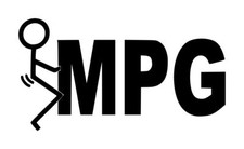 Fuck-MPG Decal 1 3"x5.5" Choose Color