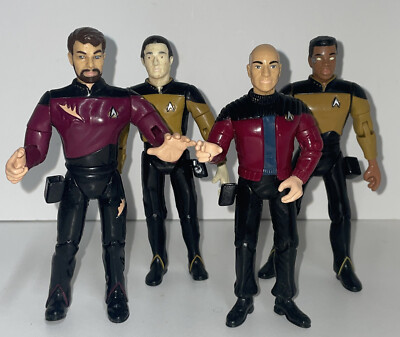 Star Trek TNG Action Figure Lot of 4 Playmates 1992 | eBay