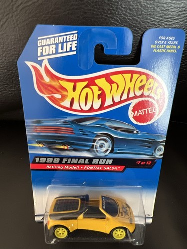 Mattel Hot Wheels 1999 Final Run Series Retiring #7 of 12 Pontiac Salsa Diecast - Picture 3 of 4
