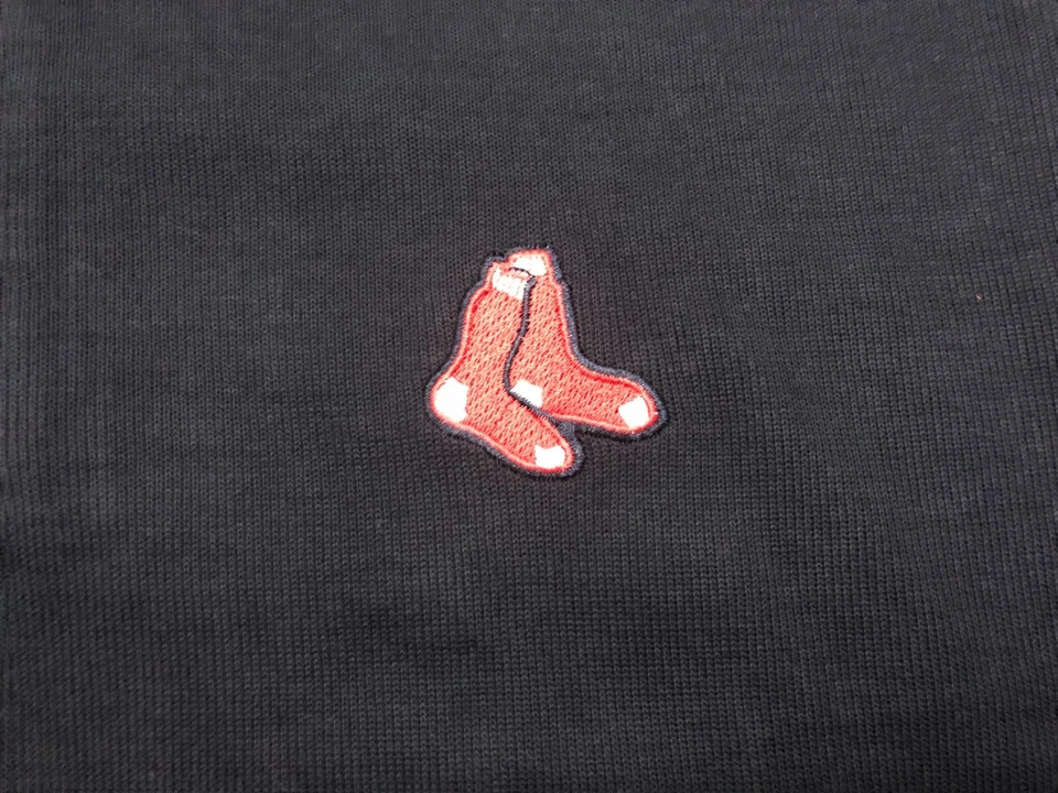 BOSTON RED SOX 1/4 ZIP COLLAR SWEATER MENS MEDIUM CUTTER & BUCK SWEATSHIRT - Image 2 of 4