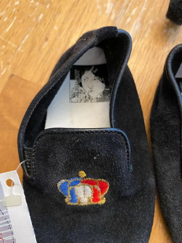 Zapatos mocasines de bebé Berlingot de gamuza negros Foto 4 de 4