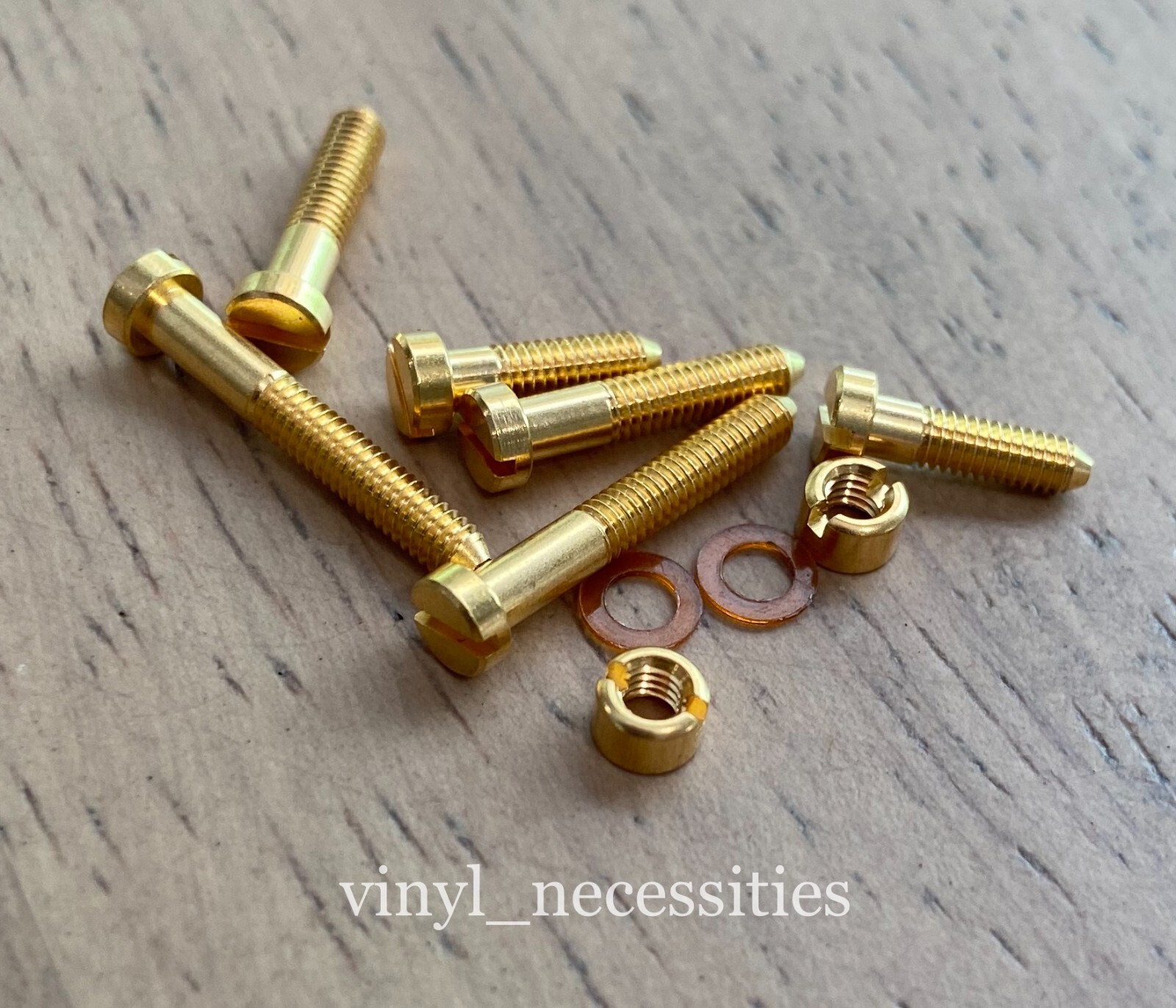 10 Piece Gold Plated Brass Turntable Cartridge Mounting Hardware Screw Set eBay