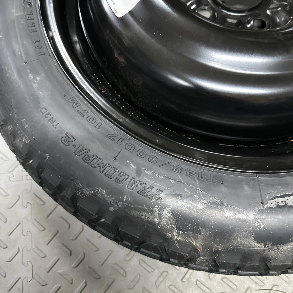 2009 - 11 2013  INFINITI G37 SPARE TIRE WHEEL DONUT 145/80/17 17" RIM Light Used - Image 2 of 4