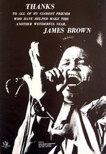 JAMES BROWN 1968 Print ADVERT THANKS FOR A WONDERFUL YEAR King Records