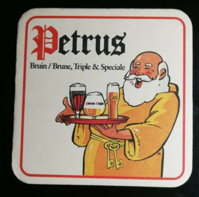 N57 Petrus Brown/Brune Triple & Special Monk Beer Coaster