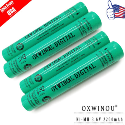 4-Pack 75375 3.6v 2.2Ah Batteries Stick for Streamlight Stinger Poly Flashlights