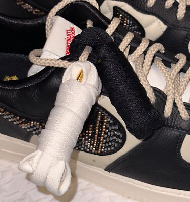 NIKE AF1 Air Force 1 Low X Premium Goods Black Sand Sneakers