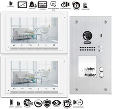 2 Familienhaus Video-Türsprechanlage Video Sprechanlage Video Gegensprechanlage