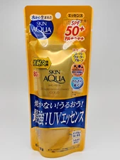 [US Seller] Rohto Skin AQUA UV Super Moisture Essence Gold SPF50+ PA++++ 80g New