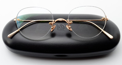 GERNOT LINDNER Brille GL 427 RG 47.5-21 Sterling 925 Silver Rosé Gold Rimless S