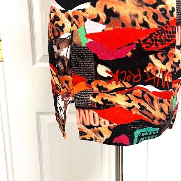 MINI ABITO PRINCESS POLLY STAMPA PRIMA FILA MULTI RITAGLIO Whimsygoth donna taglia 4