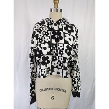 Women's Junior's Wild Fable Cropped Hoodie Sweatshirt Size Large Raw Hem NEW