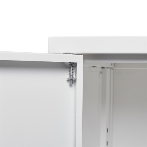Metal Storage Cabinet with Locking Doors and Adjustable Shelf, Folding Cabinet - Picture 7 of 24