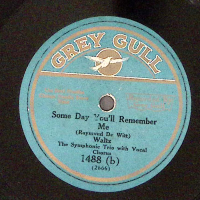 PAUL BOLOGNESE AMONG MY SOUVENIRS/SOME DAY YOU'LL REMEMBER GREY GUL 78RPM 161-56