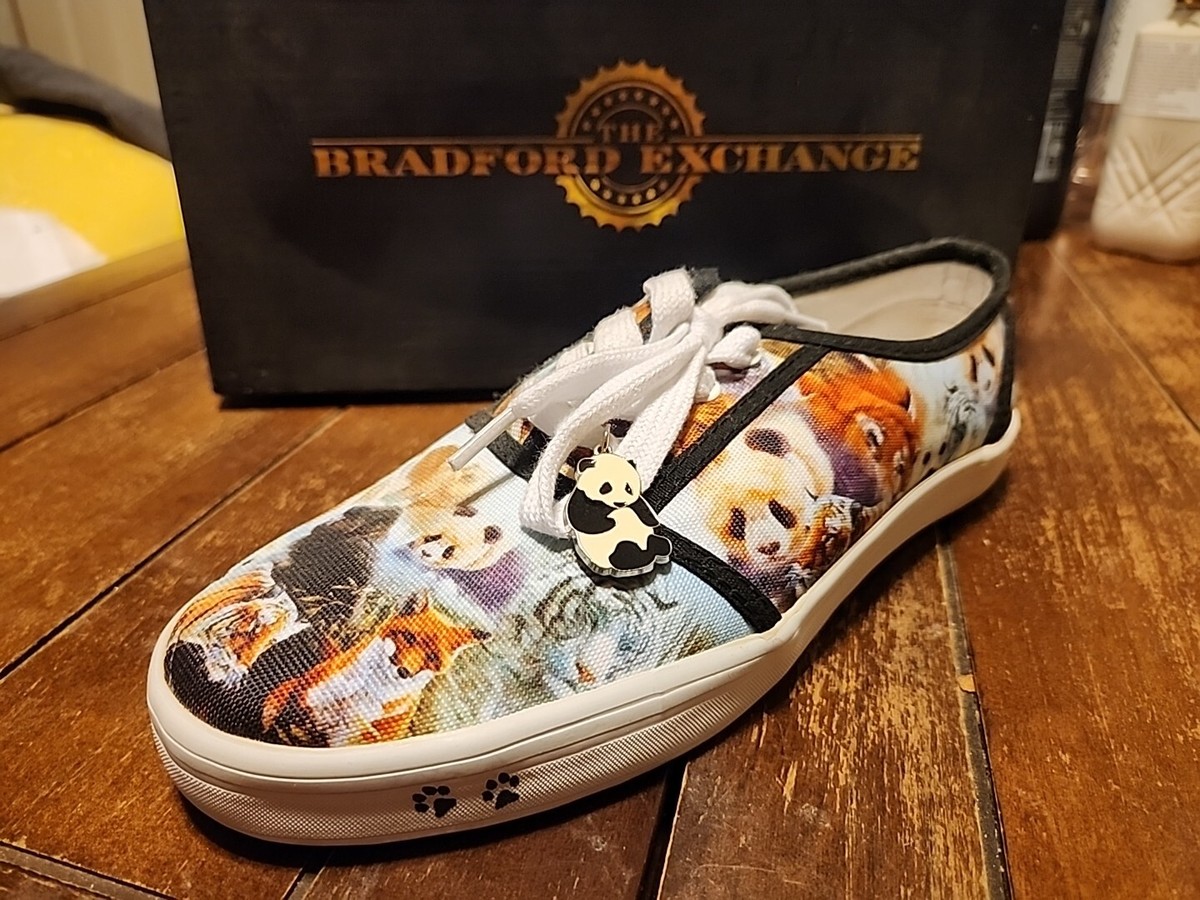 The Bradford Exchange Wildlife Panda Shoes Sneakers John Seerey