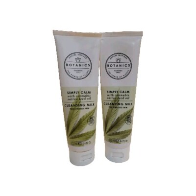 NEW Botanics Simply Calm Cleansing Milk For Stressed Skin 4.4 fl oz/133 ml